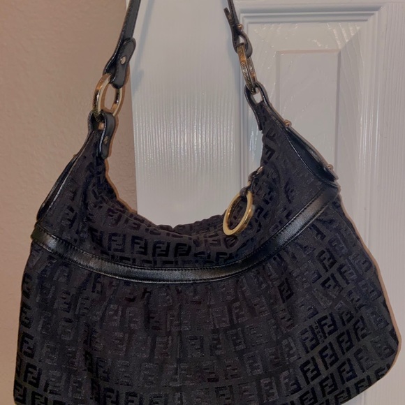 Fendi Black Monogram Zucca Chef Shoulder Bag - Picture 3 of 13